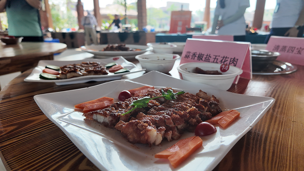 度高家具职工官玉平烹饪比赛菜品展示