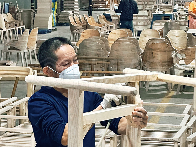 度高酒店家具用工艺细节筑牢品质防线